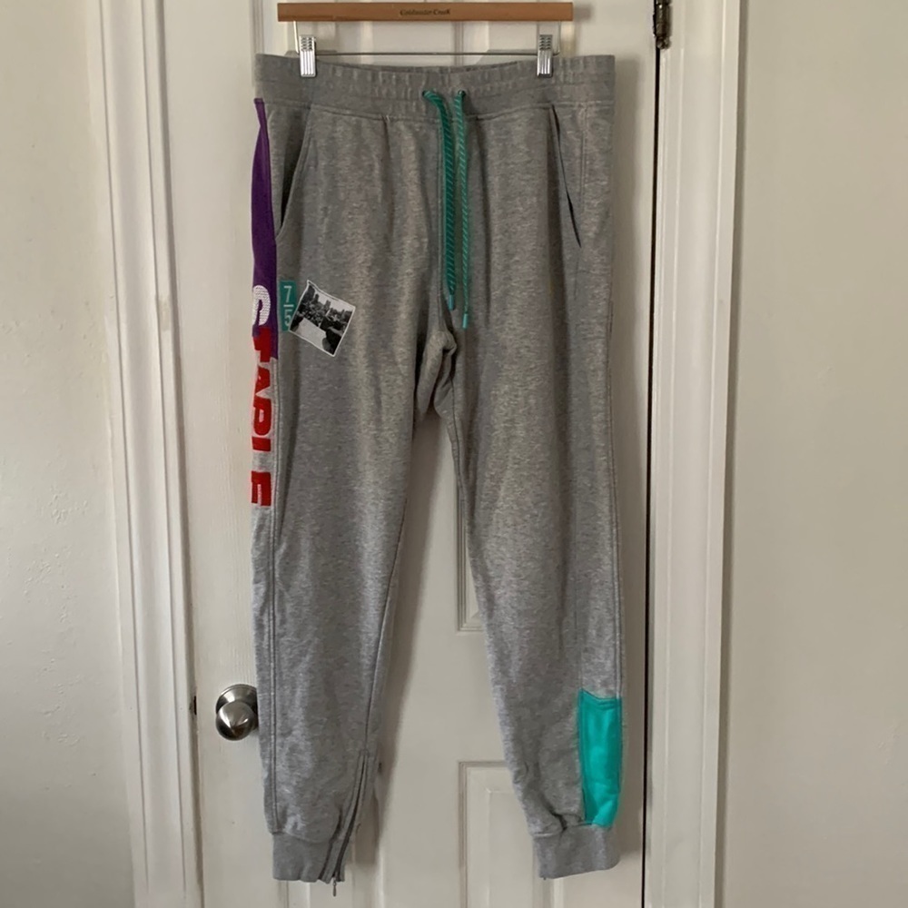 Staple Pigeon Mens Athletic Gray Pants/Joggers Size 2XL #245